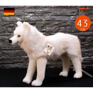 HANSA ハンサ ぬいぐるみ 7316 ホッキョクオオカミ 狼 白 おおかみ