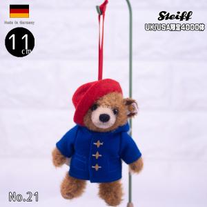 シュタイフ テディベア Steiff 英国限定 パディントン オーナメント 11cm テディベア（Paddington） ぬいぐるみ/クリスマス/プレゼント｜ivyroom