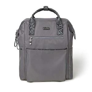 Baggallini Womens Soho Backpack, Smoke/Faux Python...