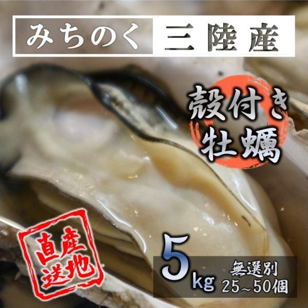 牡蠣 みちのく三陸産 殻付き牡蠣 5kg 加熱用 産地直送 世界三大漁場 石巻 バーベキュー 冷凍で...