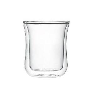 iwaki イワキ エアーグラス 把手なし 2重構造　耐熱ガラス　ダブルウォール　ホット　グラス　お...