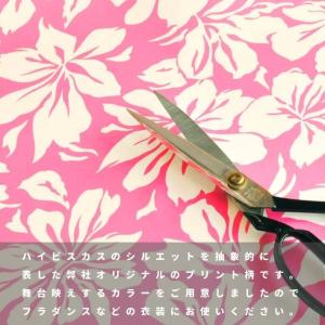 布 生地 アロハ フラ タヒチアン かりゆしウ...の詳細画像3