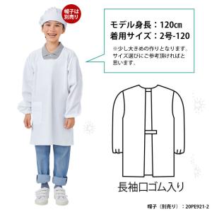 給食白衣 割烹着型 抗菌シリーズ 給食エプロン...の詳細画像1