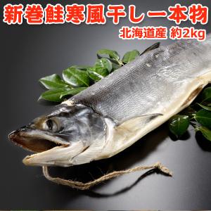 お歳暮 ギフト 北海道産 新巻鮭寒風干し一本物 約2.0kg