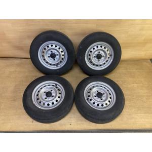 中古 ハイゼット S700V タイヤホイール 4本 145/80R12,80/78 タイヤホイール