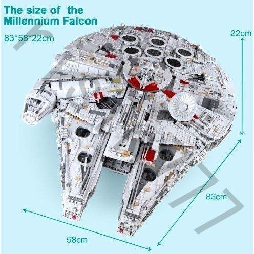 LEGOレゴ互換品 ミレニアムファルコン スタンドセット スターウォーズ アルティメット 75192...