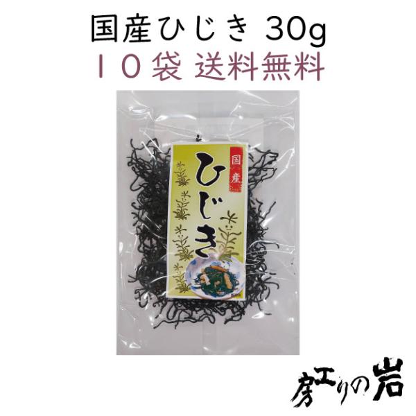 国産ひじき 30g 10袋セット 乾燥ひじき 国産