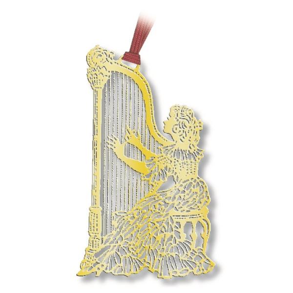 金のしおり「ハープを弾く少女」