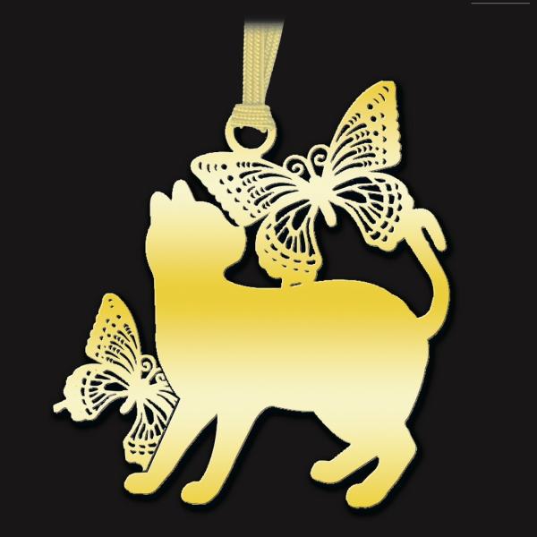 キャットブックマーク「猫と蝶G」