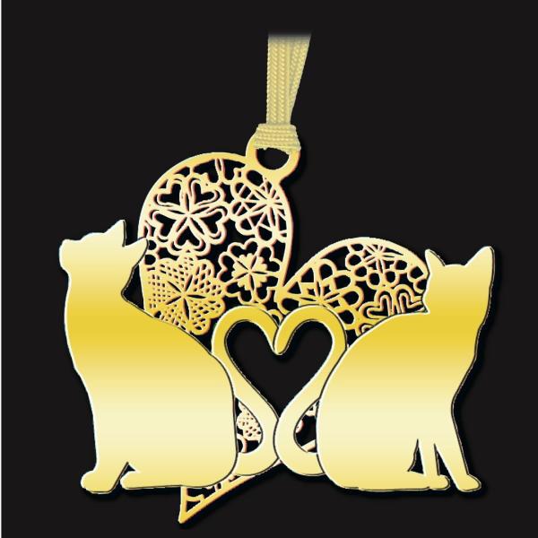 キャットブックマーク「猫とハートG」