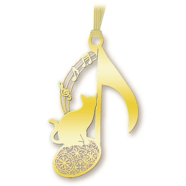 キャットブックマーク「猫と音符G」