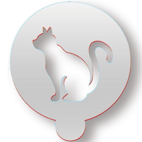 ラテアートステンシル「猫」