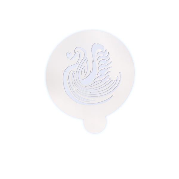 ラテアートステンシル「heartfulswan」