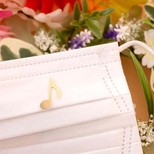 マスクアクセサリー「8分音符G」