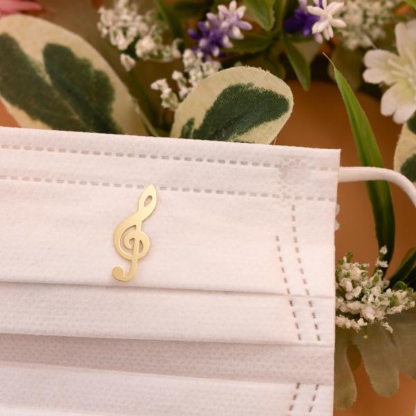 マスクアクセサリー「ト音記号G」