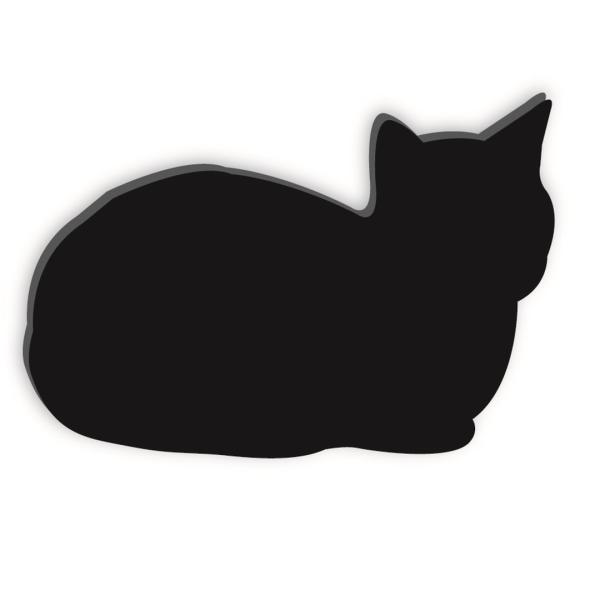 シルエットマグネット「箱座り猫」