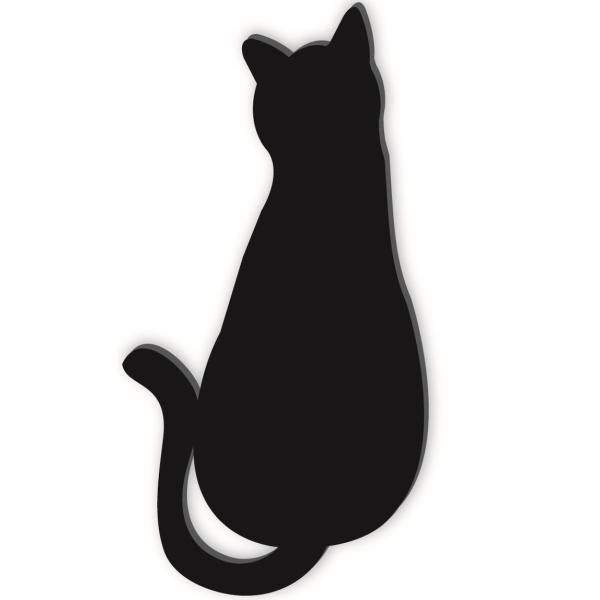 シルエットマグネット「後ろ向き猫」
