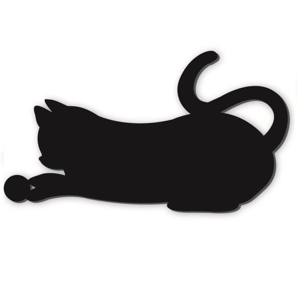 シルエットマグネット「じゃれ合い猫」