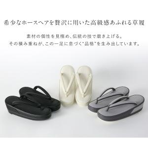 草履 ホースヘア切芯細工 幅広台 32300 ...の詳細画像1