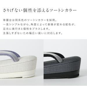 草履 透明感を纏うチュール鼻緒 32315 レ...の詳細画像3