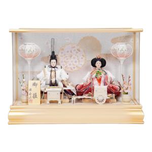 アウトレット品 雛人形 十五人揃い ケース飾り 江戸木目込み雛 紅白梅