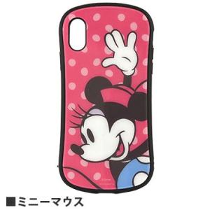 ディズニーキャラクター／ iPhoneXR対応ハイブリッドガラスケース ミニーマウス DN-580B｜iwatayacom