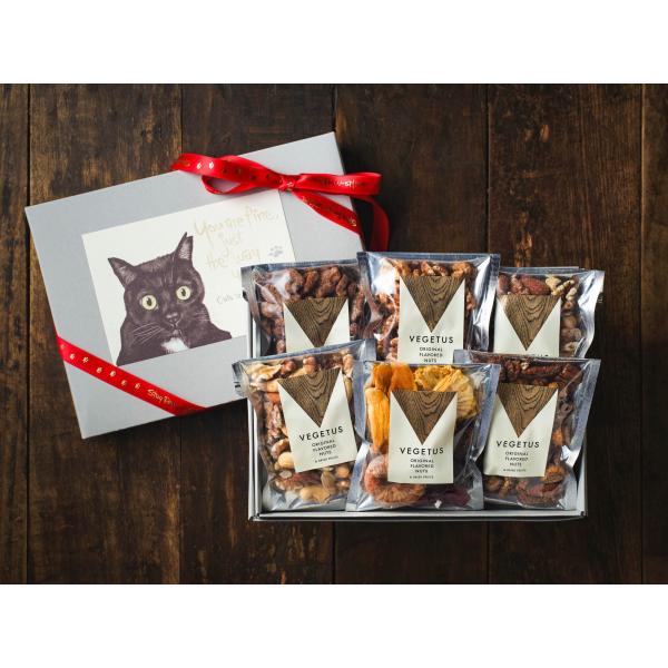おやつにぴったり6種類セット/猫ラッピングギフト