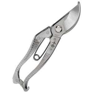 メール便 可 野村屋製鋏所 村久 片刃 芽切鋏 180mm 皮止 * : 岩内金物