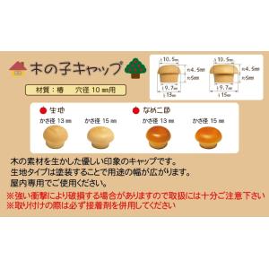 可  DANDORIVIS ダンドリビス 木の子キャップ 生地 15mm ブリスターパック