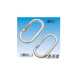 メール便 可 水本機械製作所 ステンレス カラビナ 環付 10mm K-2 1個 