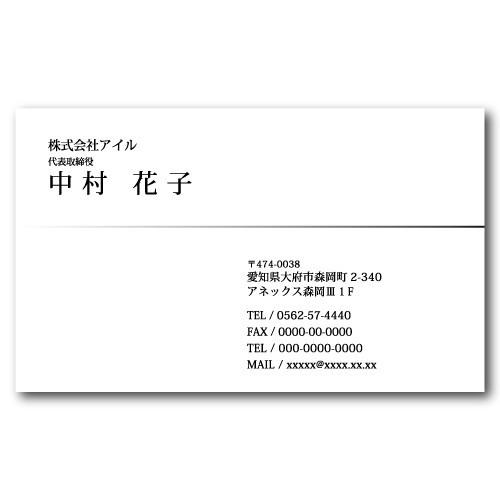 名刺作成 100枚 名刺 簡単作成 校正無料 b001