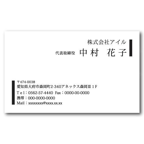 名刺作成 100枚 名刺 簡単作成 校正無料 b010