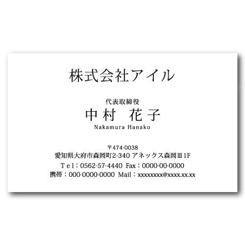 名刺作成 100枚 名刺 簡単作成 校正無料 b018