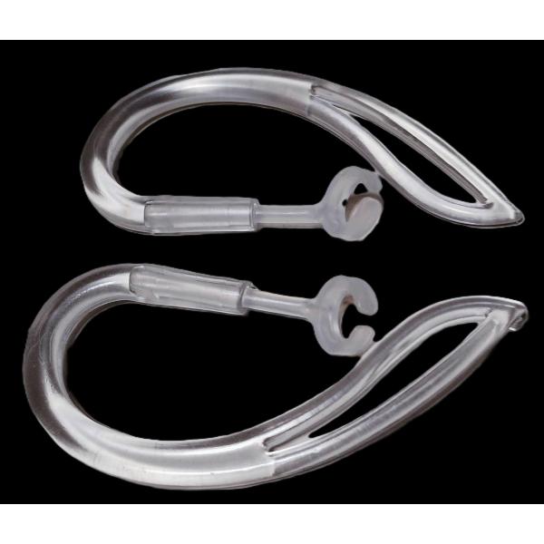 イヤーフック角度付き　透明　左右1セット　ワイヤレスイヤホン落下防止　シリコン  ポイント消化 送料...