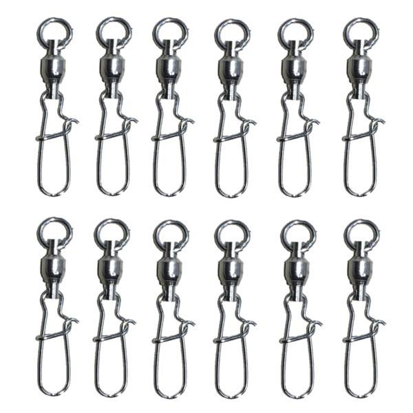 スナップスイベル4# 長さ38mm 強度50kg 12個セット 明石激流青物 釣りました