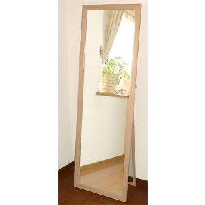 無塗装フレーム スタンドミラー 幅50cm 　国産 日本製