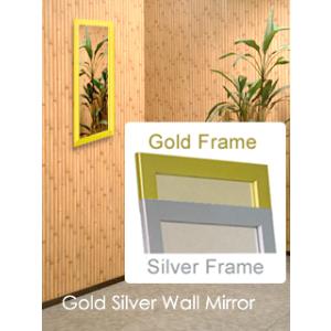 金のウォールミラー 壁掛け鏡 高さ61cm 　国産 日本製 鏡 送料無料　