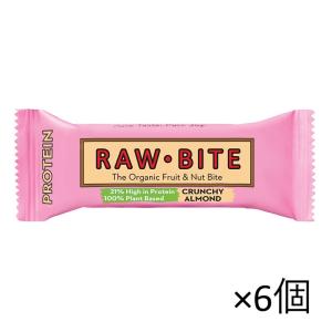 ローバイト プロテイン 50g×6個セット RAWBITE 有機
