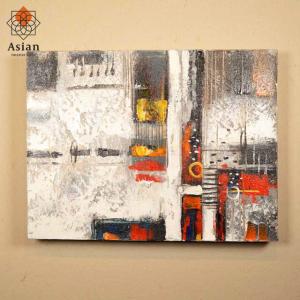 セール　モダンアート　インテリア　抽象画　油絵　アジアン　バリ　2枚 楽天市場】バリアート 絵画 抽象画 モダン W63×H83 バリ風 インテリア