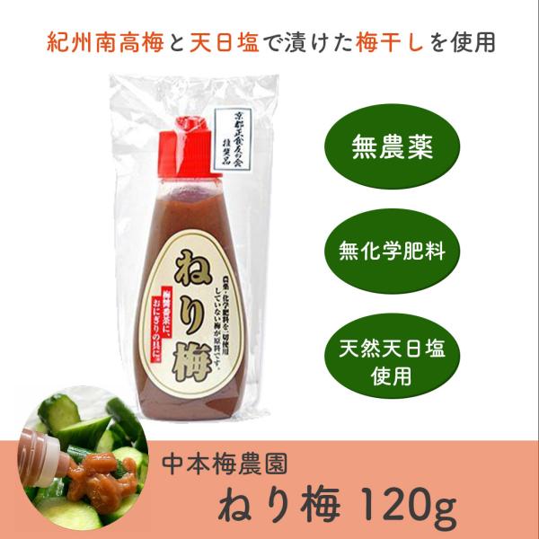 ねり梅 ｜ 120g 無農薬 無化学肥料 中本梅農園