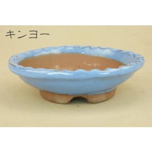【盆栽鉢】 萬古焼 波縁陣笠丸鉢 (大)4.5...の詳細画像3