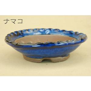 【盆栽鉢】 萬古焼 波縁陣笠丸鉢 (大)4.5...の詳細画像5