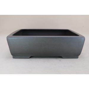 山秋　盆栽鉢　長方 山秋 盆栽鉢 長方 常滑鉢 「松泉焼 山秋造」 朱泥内縁長方鉢 - FROM JAPAN