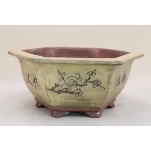 盆栽鉢】 時代鉢 古瀬戸 青磁長方鉢（左右19.5cm 無傷）いよじ園