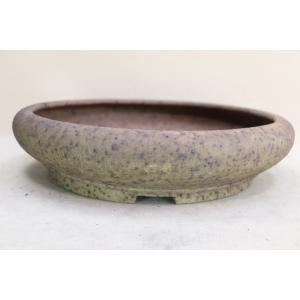 盆栽鉢】 時代鉢 古瀬戸 青磁長方鉢（左右19.5cm 無傷）いよじ園