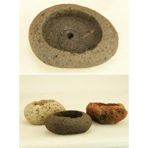 【盆栽鉢】 桜島産 付石 軽石鉢 (ミニサイズ...の詳細画像1