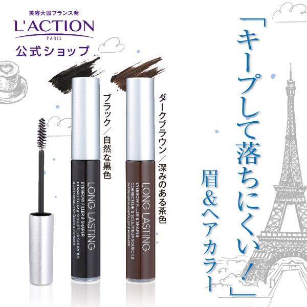 【公式】ラクシオン ヘアカラー＆アイブロウ 眉毛染め 落ちにくい 消えにくい 眉毛 メンズ 男性 落...