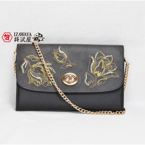 COACH コーチ チェーン ショルダーバッグ フラワー 花柄