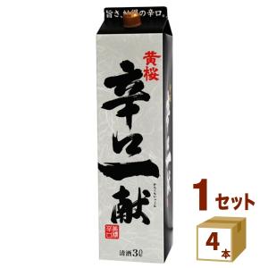 黄桜 辛口一献 パック 3L 3000ml 4本｜イズミックワールド