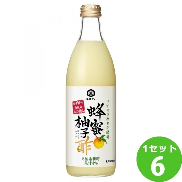 キッコーマン 蜂蜜 柚子 酢 500ml×6本